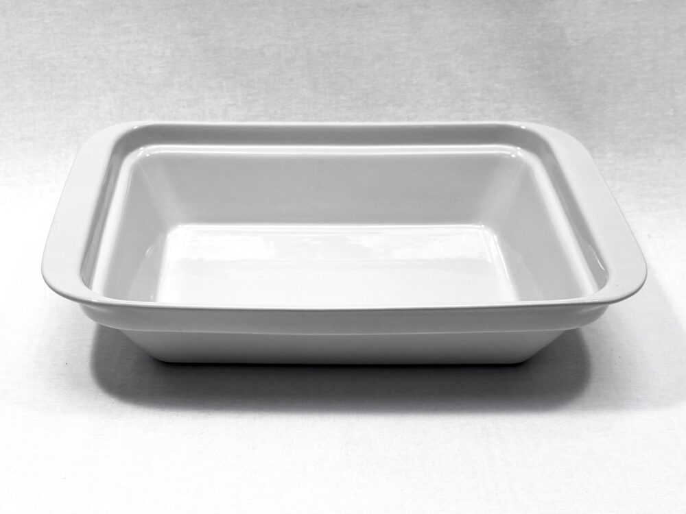 Plat sabot en porcelaine blanche